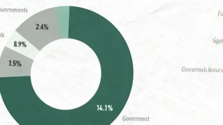Grafico a torta con dati percentuali relativi a categorie economiche